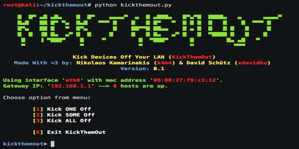 KickThemOut – Kick Devices Off Your Network