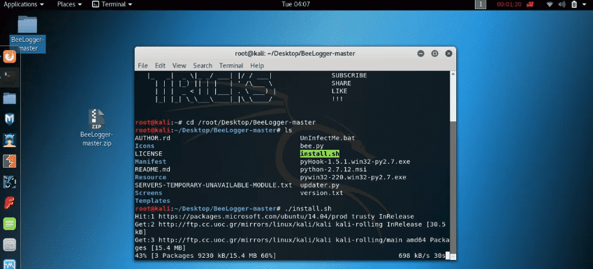 BeeLogger – Generate Gmail Emailing Keyloggers to Windows
