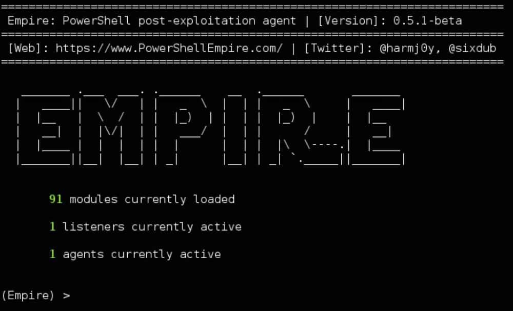 Empire – PowerShell Post-Exploitation Agent